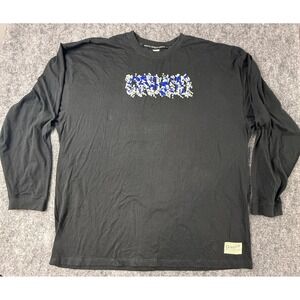 Vintage MARITHE FRANCOIS GIRBAUD Mens 4XL Black Long Sleeve Cotton‎ Shirt